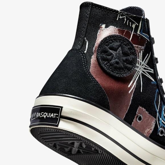Converse Chuck 70 Hi x Basquiat Mens Casual Shoes Black 172585C NEW Sz 8.5 - Picture 10 of 10